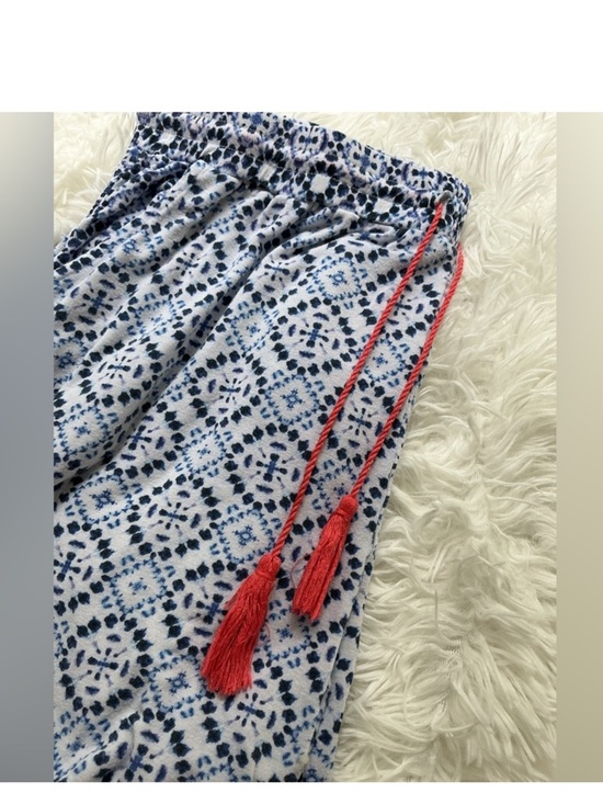 Echo Sleepwear Women’s Printed Jogger Pants Blue White black purple Pattern  L - Picture 8 of 12